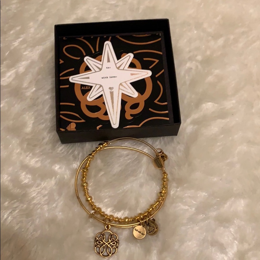 2 Alex and Ani gold bracelets ✨